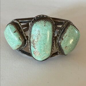 Silver and Turquoise Cuff Bracelet